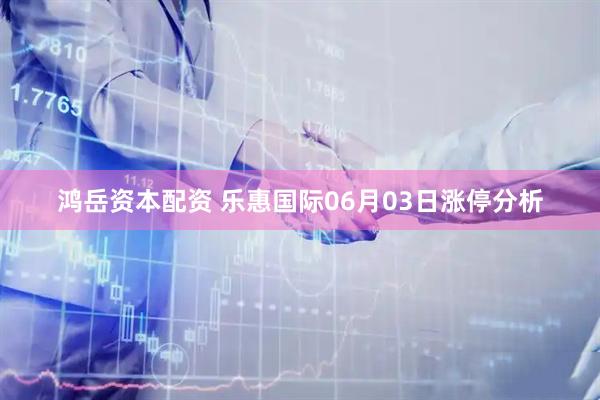 鸿岳资本配资 乐惠国际06月03日涨停分析